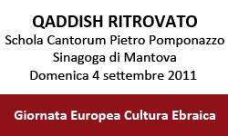 Qaddish Ritrovato, Concerto Sinagoga Mantova - Giornata Europea della Cultura Ebraica 2011