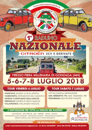 1° Raduno Nazionale Citroen 2CV Gonzaga Mantova 2018