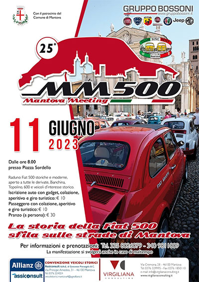 Mantova Meeting 500 in Piazza Sordello a Mantova 11/6/2023