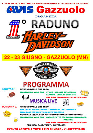 Raduno Harley Davidson Gazzuolo (MN) 2019
