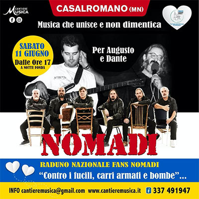 raduno nazionale fans Nomadi Casalromano (MN) 2022