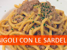 Ricetta bigoli con le sardele o sardelle o sarde