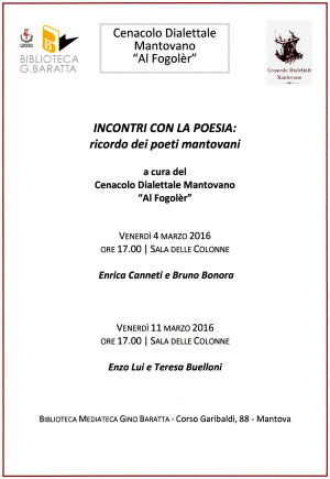 Ricordo poeti mantovani 2016