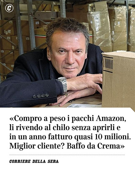 Roberto Zaltieri Castel Goffredo (MN) business pacchi invenduti e resi Amazon Stock Italwear’s