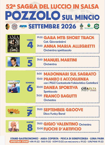locandina Sagra del Luccio in Salsa - 52ª edizione