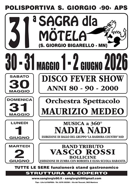 Sagra Mottella di San Giorgio di Mantova 2026
