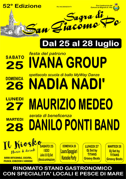 Sagra di San Giacomo Po (MN) 2026