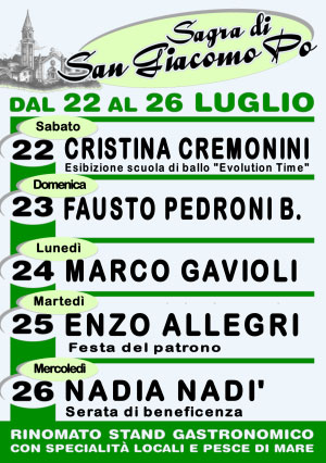 Sagra San Giacomo Po (MN) 2017