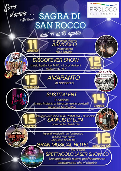 Sagra di San Rocco 2023 Sustinente (MN)