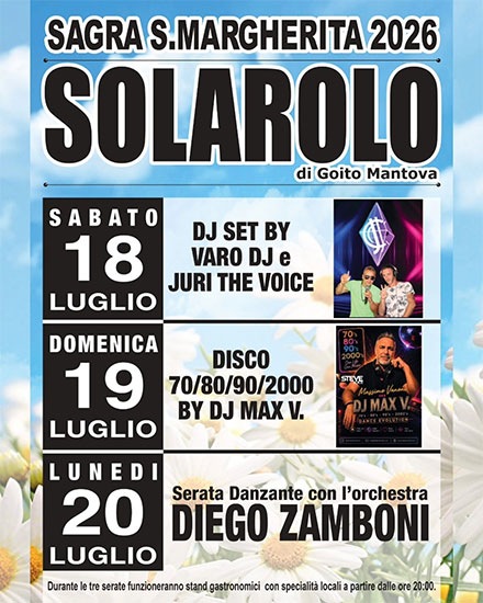 Sagra Santa Margherita 2026 Solarolo di Goito (MN)