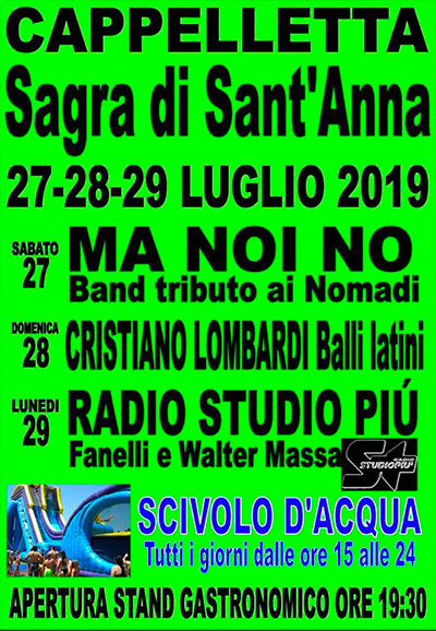 Sagra di Sant'Anna 2019 Cappelletta (MN)