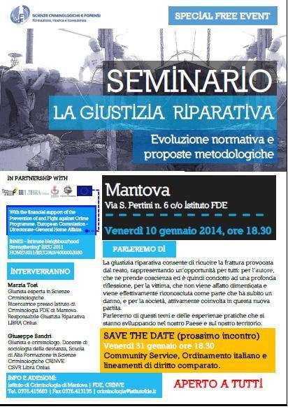 Giustizia Riparativa seminario Mantova