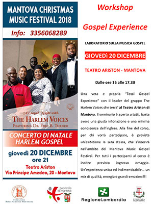 Seminario Gospel Mantova 2018