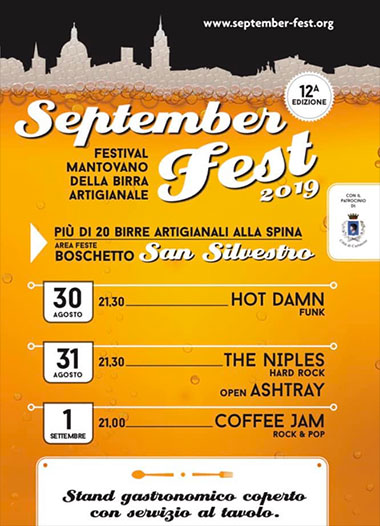 September Fest 2019 Curtatone (MN) Festival Birra Artigianale