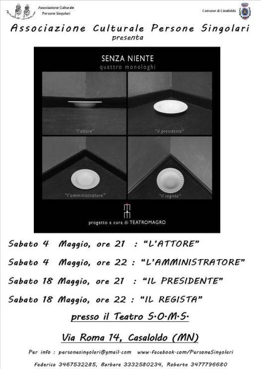 Associazione Culturale Persone Singolari Casaloldo (MN) Senza Niente