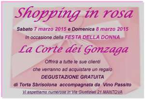 Shopping in Rosa Mantova La Corte dei Gonzaga