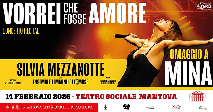 Silvia Mezzanotte omaggio Mina Mantova 2025