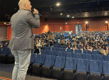 Simone Rizzardi assemblea liceo classico Mantova 2024