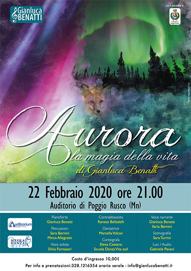 Spettacolo Aurora La Magia Della Vita Teatro Poggio Rusco (MN) 22/2/2020