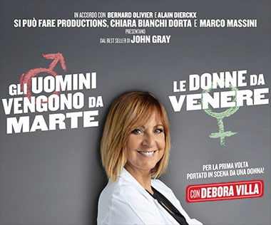 Gli uomini vengono da Marte le donne da Venere, spettacolo di Debora Villa Asola (Mantova) 2019