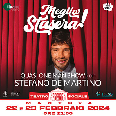 spettacolo Stefano De Martino Mantova 2024