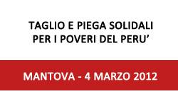 Mantova Taglio e piega solidali per i poveri del Perù