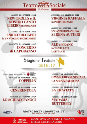 Teatro Sociale Mantova Stagione Teatrale 2016 2017 
