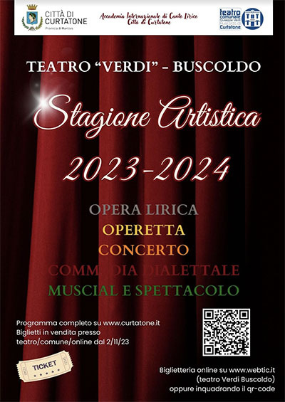 Teatro Verdi Buscoldo di Curtatone (MN) stagione 2023 2024