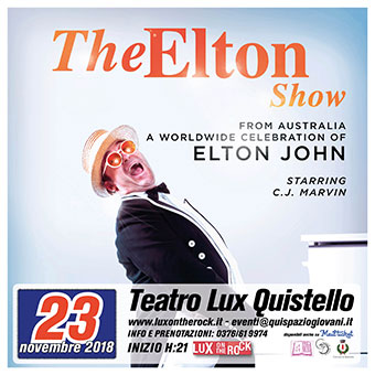 The Elton Show tribute band Elton John Quistello 2018