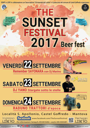 The Sunset Festival 2017 Castel Goffredo (Mantova)