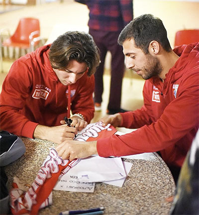 Tommaso Cavalli e Antonio Fiori Mantova Calcio alla Casa del Sole di Curtatone 2024