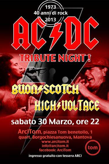 Tributo AC DC Mantova Arci Tom