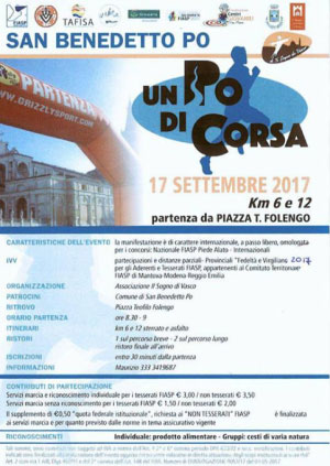 Un Po di Corsa 2017 San Benedetto Po (Mantova)