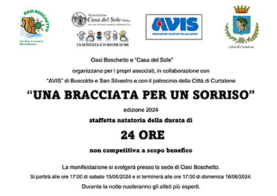 Una bracciata per un sorriso Oasi Boschetto Curtatone 2024