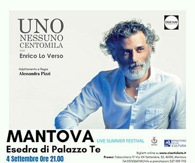 Enrico Lo Verso in Uno nessuno centomila Mantova 2024