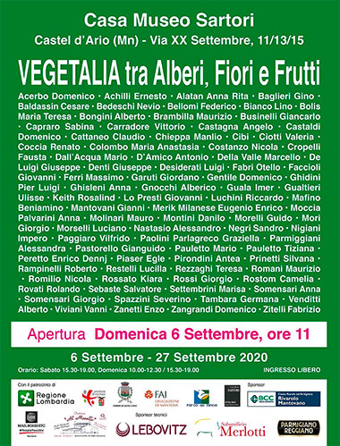 Vegetalia tra Alberi, Fiori e Frutti a Castel d’Ario (Mantova) 2020