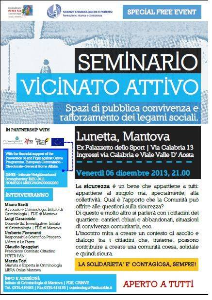 Seminario Vicinato Attivo a Lunetta (Mantova)