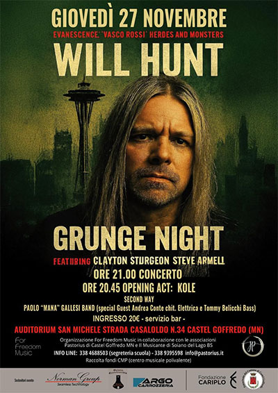 Concerto Will Hunt Castel Goffredo (MN) 2025