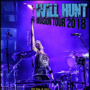 batterista Will Hunt Invasion Tour 2018 Castel Goffredo Mantova