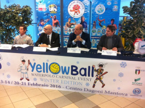 Yellow Ball Waterpolo Carnival Event Mantova 2016