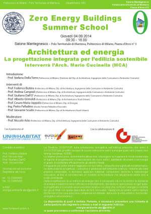 Mantova Zero Energy Buildings Summer School